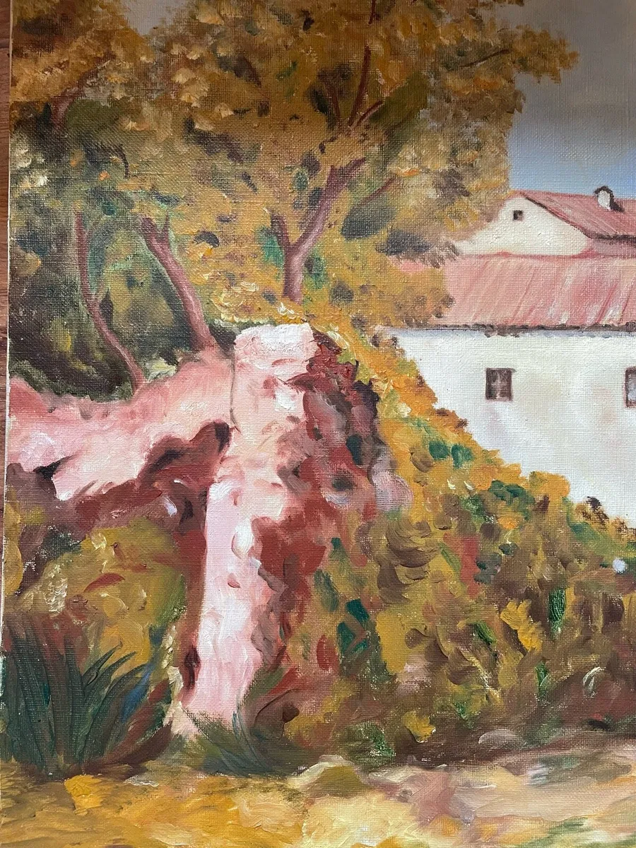 Antique oil on canvas - Image 2
