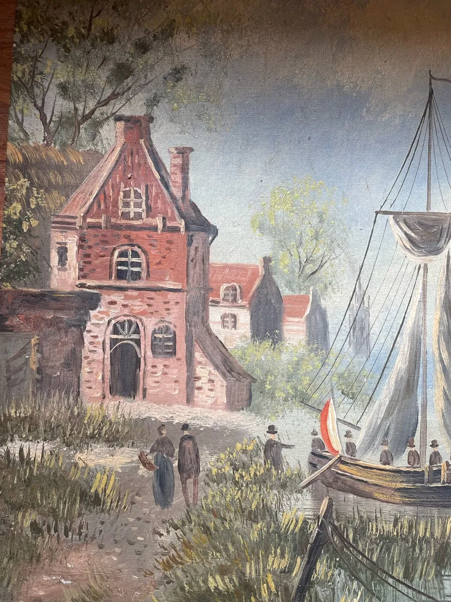 Oil on canvas signed ‘Charles Edouard’ - Image 2