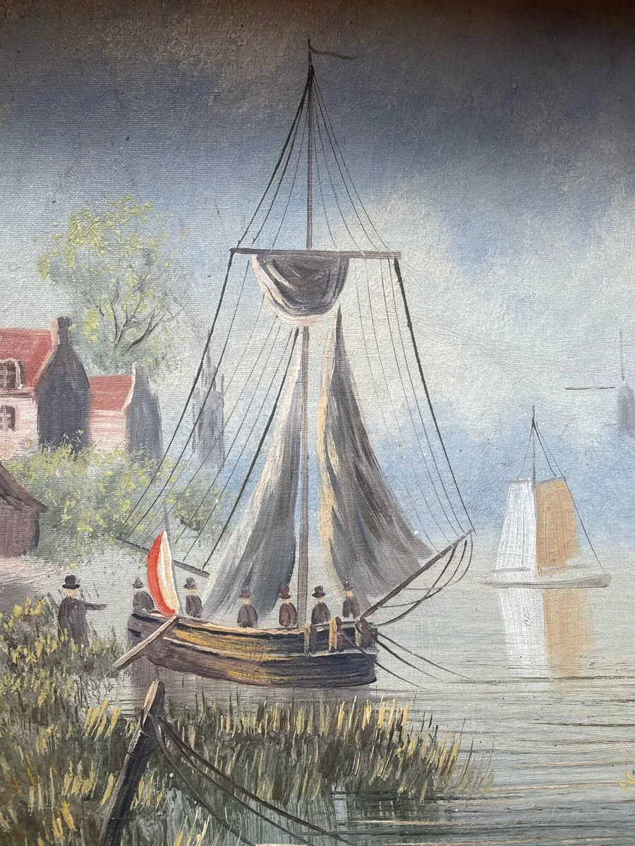 Oil on canvas signed ‘Charles Edouard’ - Image 3