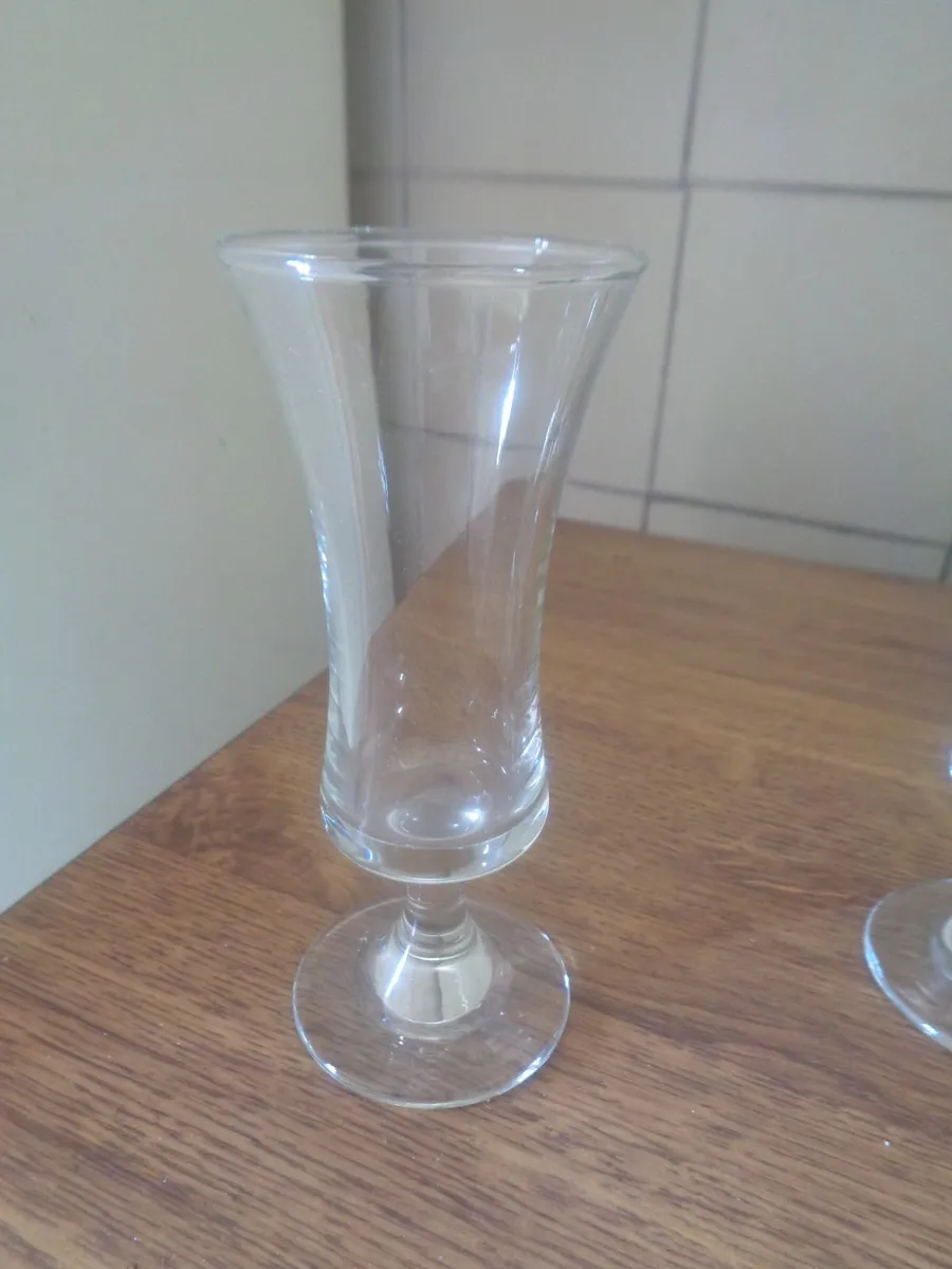 Vintage Sherry Schooner Glasses x 6 for Sale - Image 2