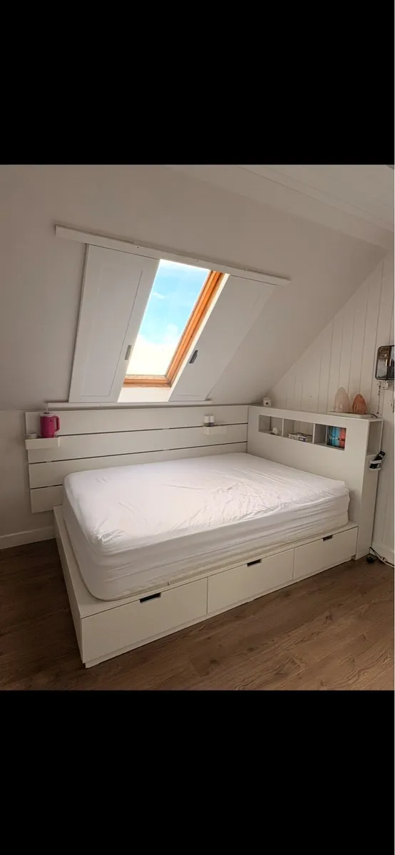 Ikea Bed and Headboard - Image 2