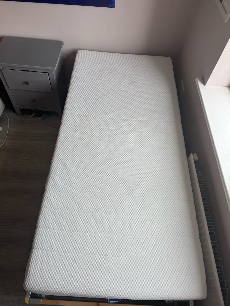 Ikea Single Bed Frame and Mattress - Image 2
