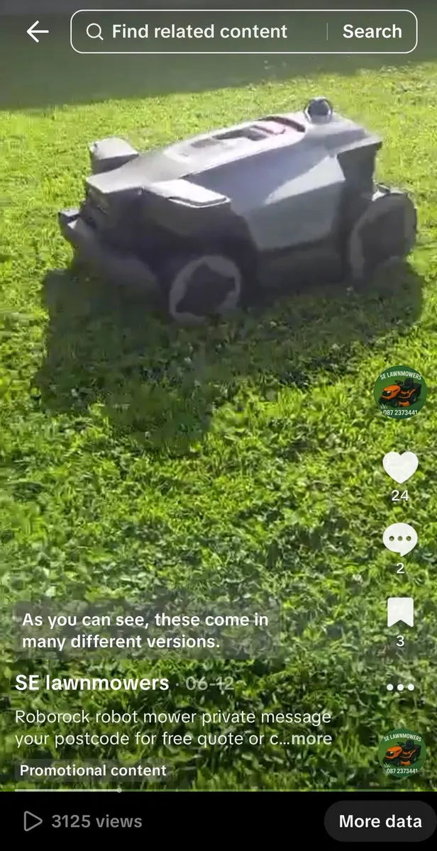 Robrock lawnmower for sale - Image 2