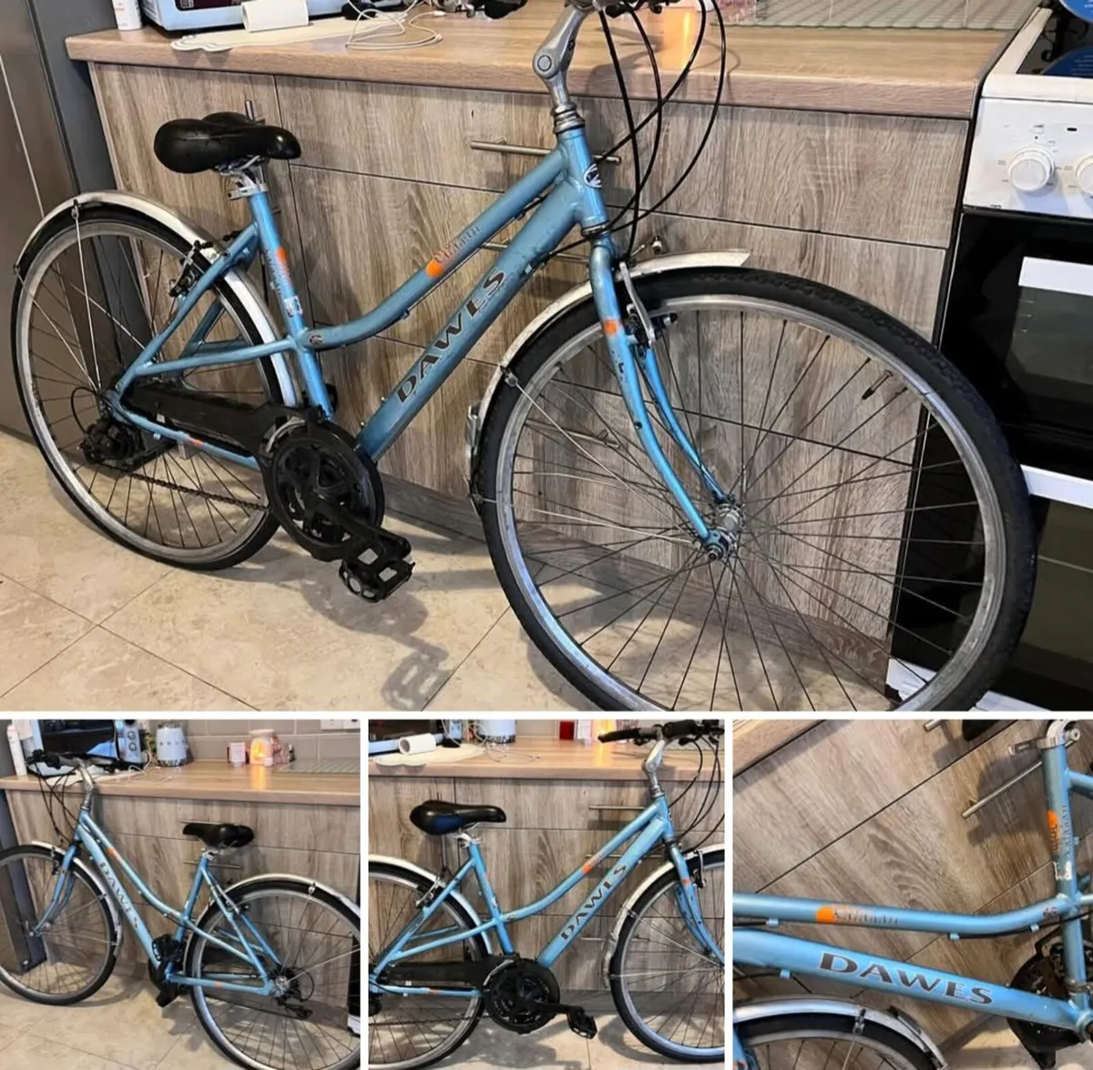 ADULTS DAWES HYBRID BIKE 
24 GEARS SHIMANO BRAKES