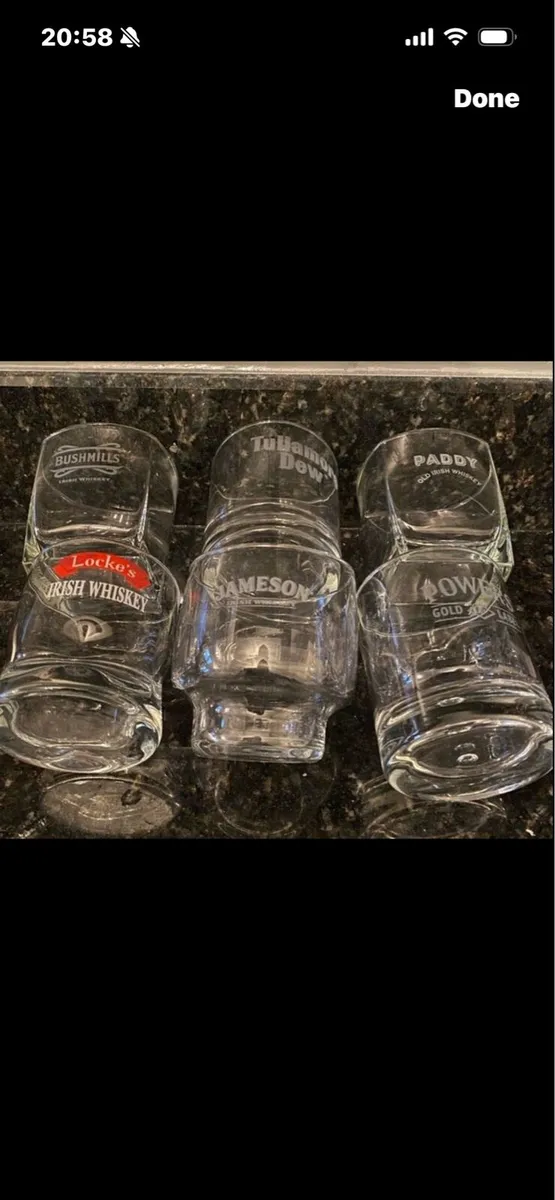 Irish Whiskies Glasses Collection (6) - Image 1