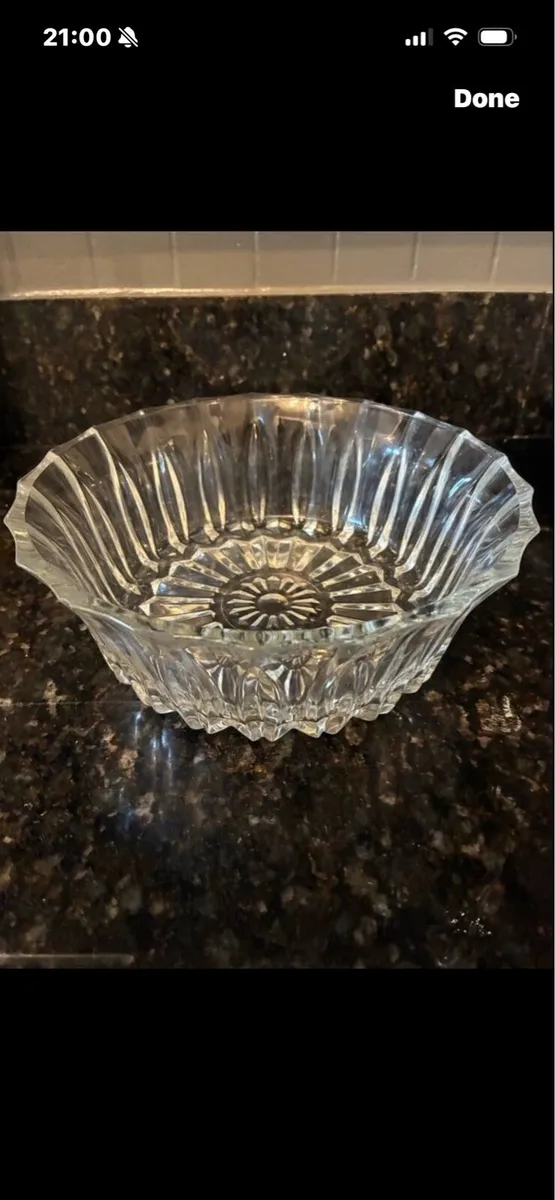 Vintage Italian Crystal Bowl - Image 1