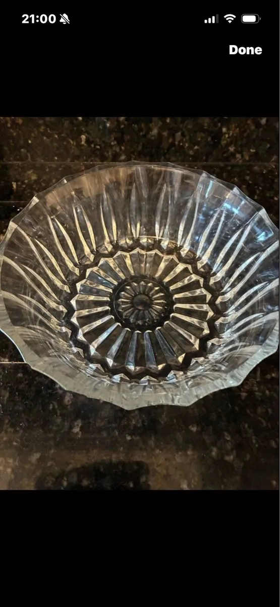 Vintage Italian Crystal Bowl - Image 2