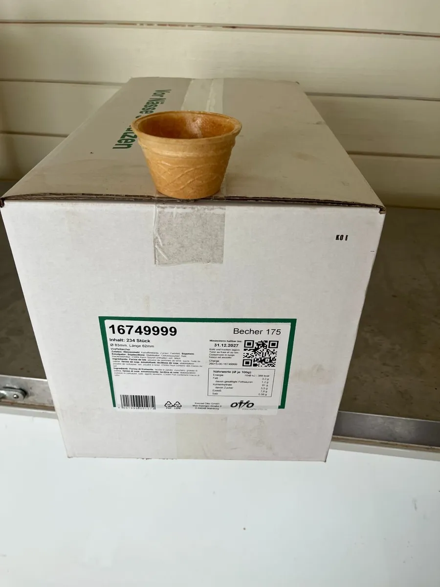 Edible ice cream tubs - Image 1