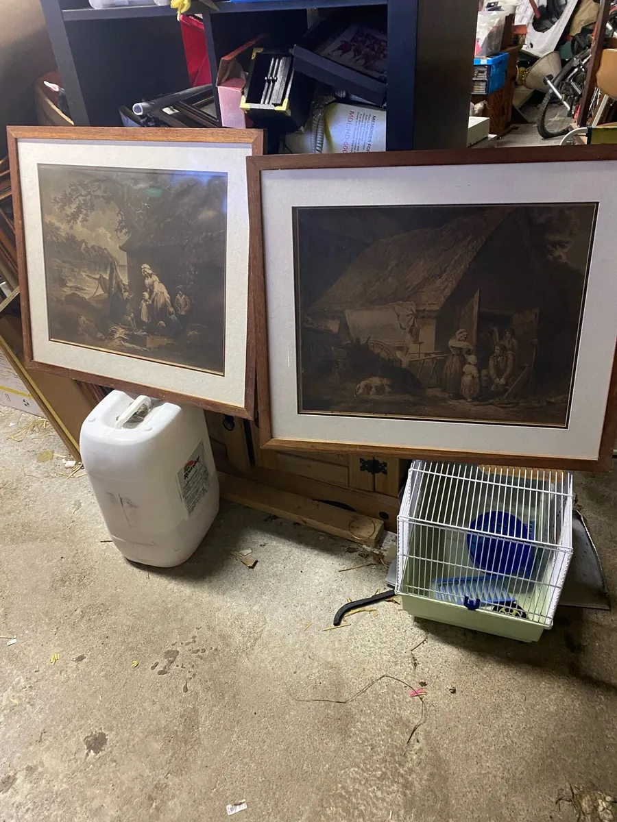 Pair of vintage pictures - Image 1