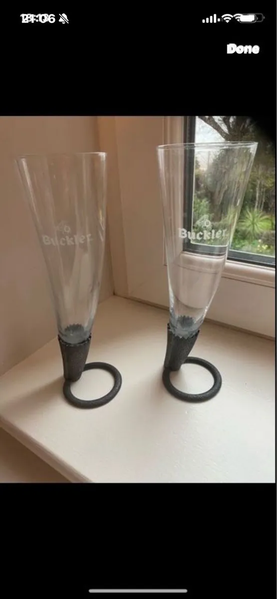 Very Rare Buckler Horn Shaped Glasses - Image 1
