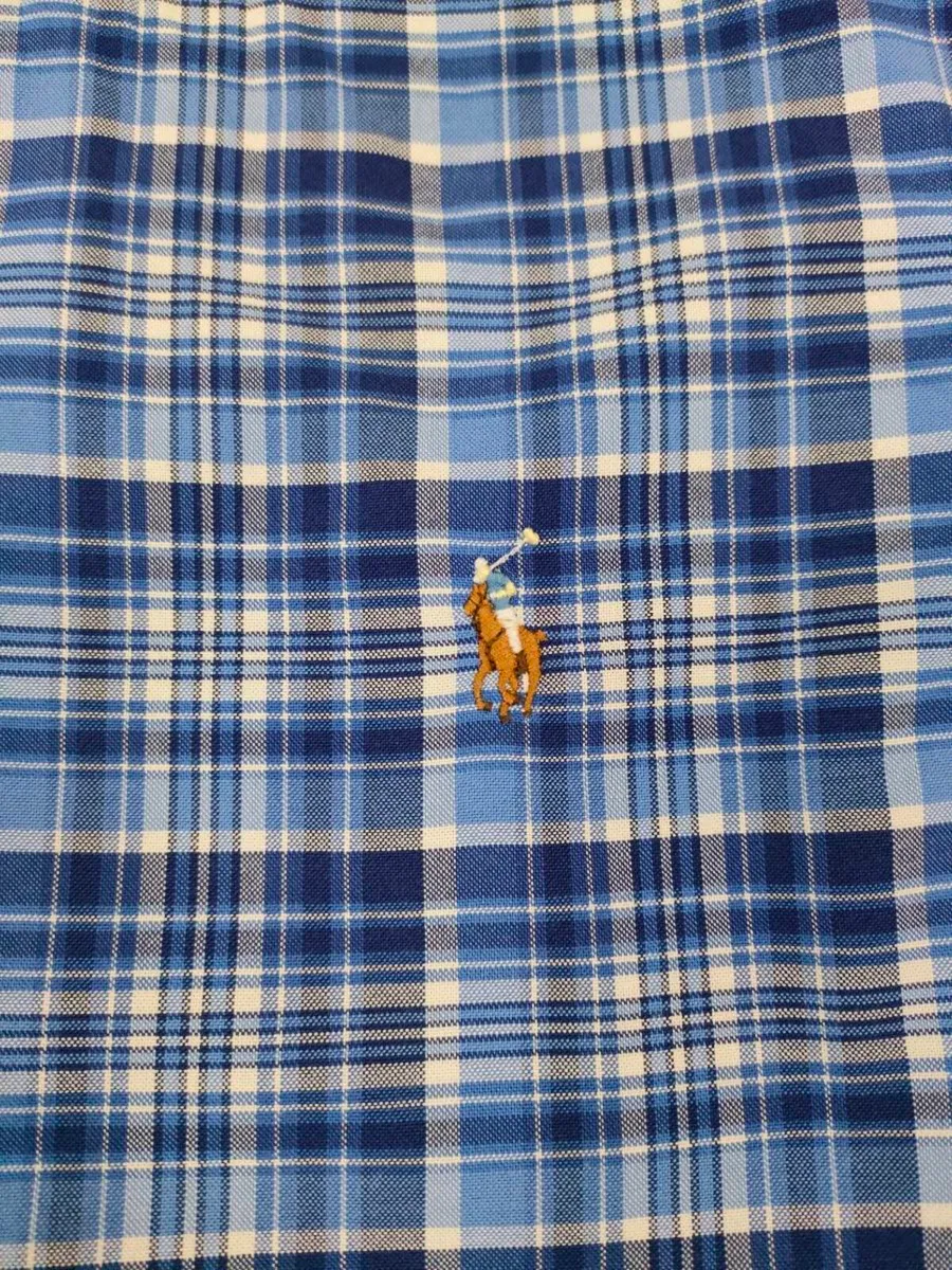 Ralph Lauren Button Down Check Oxford Shirt Mens S - Image 3