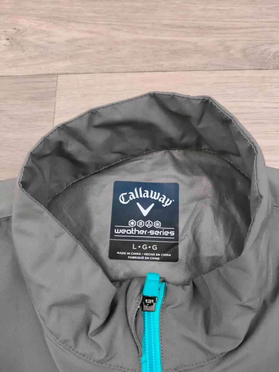 Callaway Half Zip Golf Windbreaker Jacket Top L - Image 4