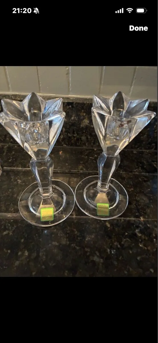Marquis By Waterford Crystal candlesticks - Image 1