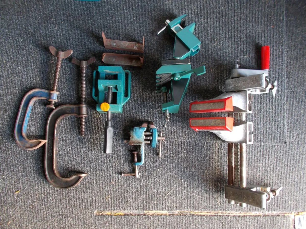 Various Vice's & Record Clamps - Image 1