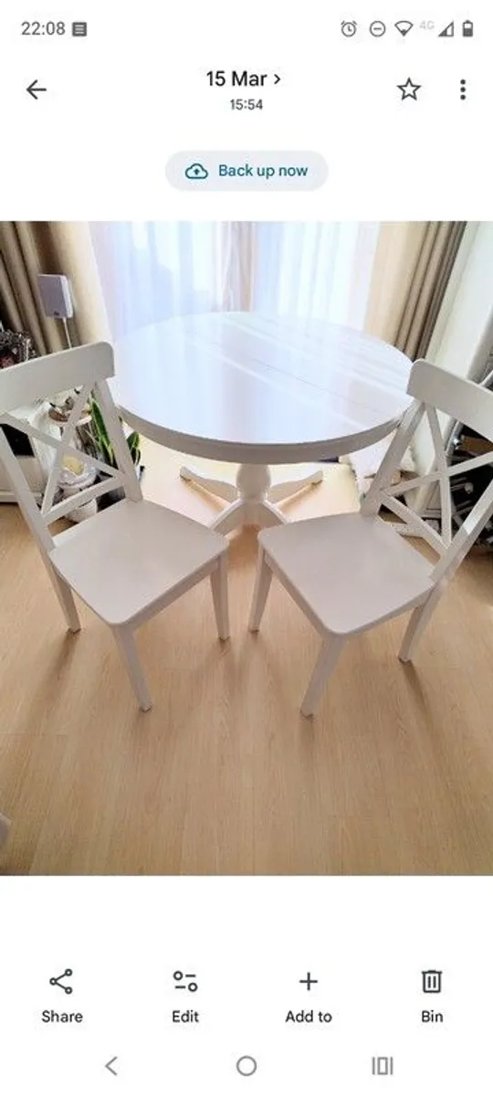 Dining table & chairs - Image 1