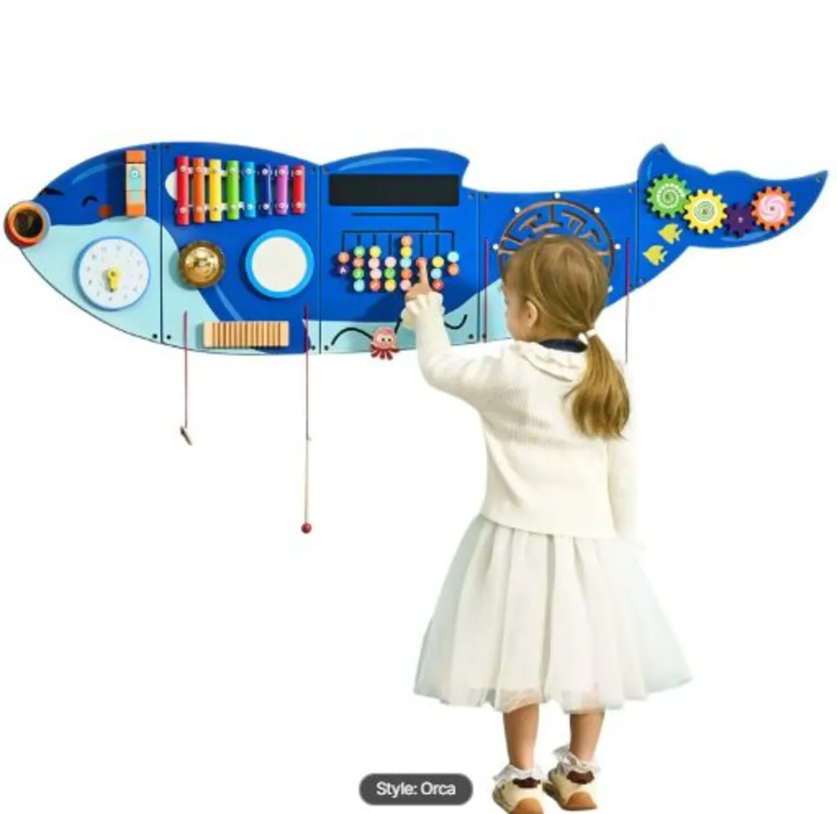 Orca Activity Wall Busy Board Panels,12 Activities - Image 1