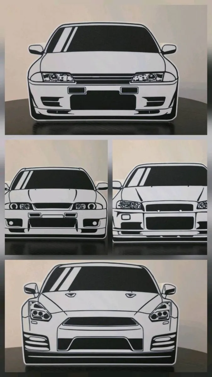 Nissan Skyline R32 R33 R34 R35 GTR led lightbox - Image 1