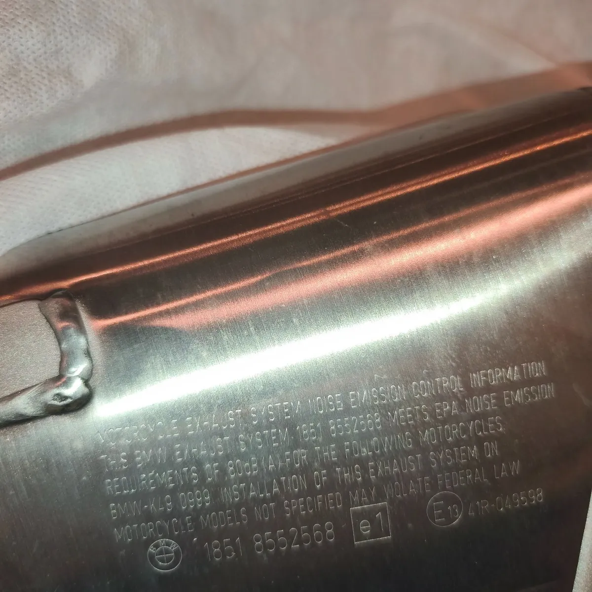 BMW S1000XR Genuine OEM Exhaust - Image 3