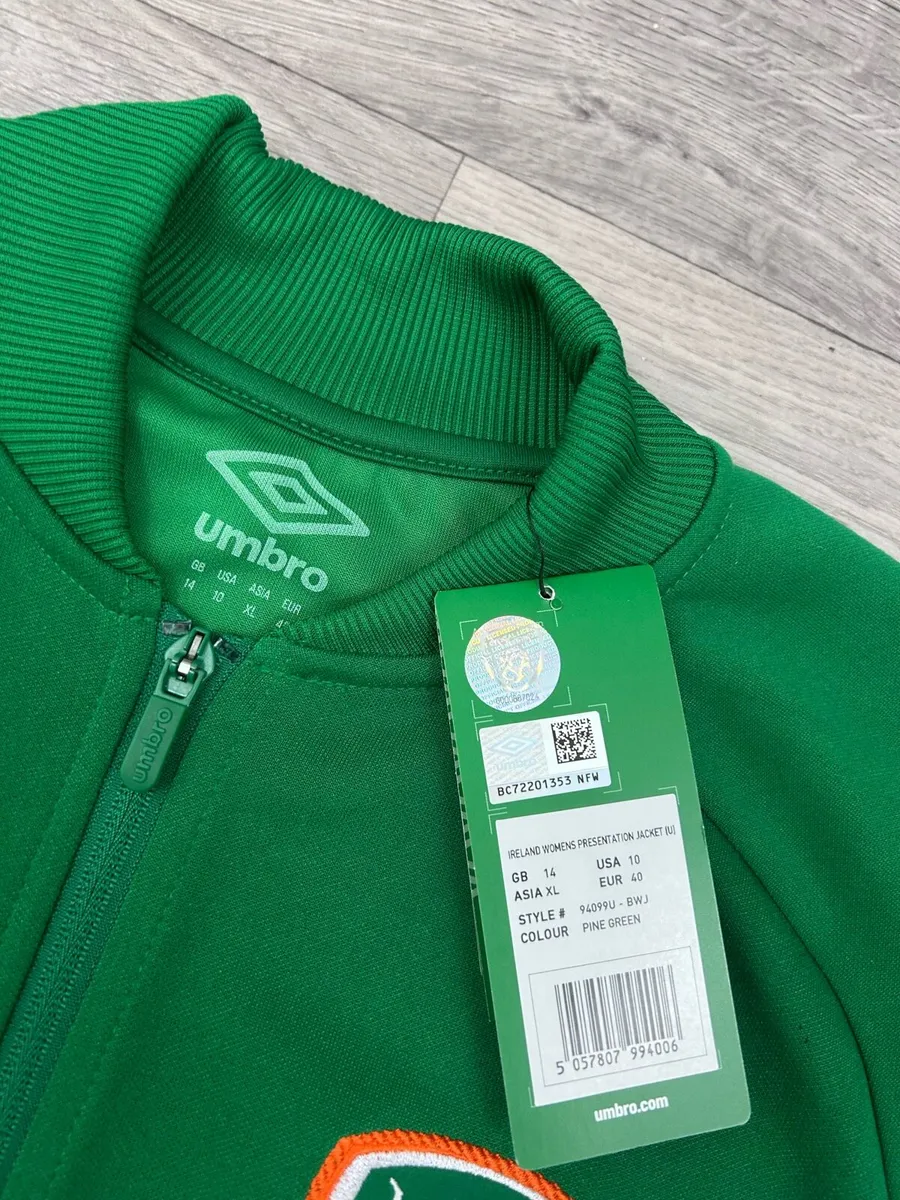 NEW Umbro Ireland Presentation Jacket Womens 14 - Image 4