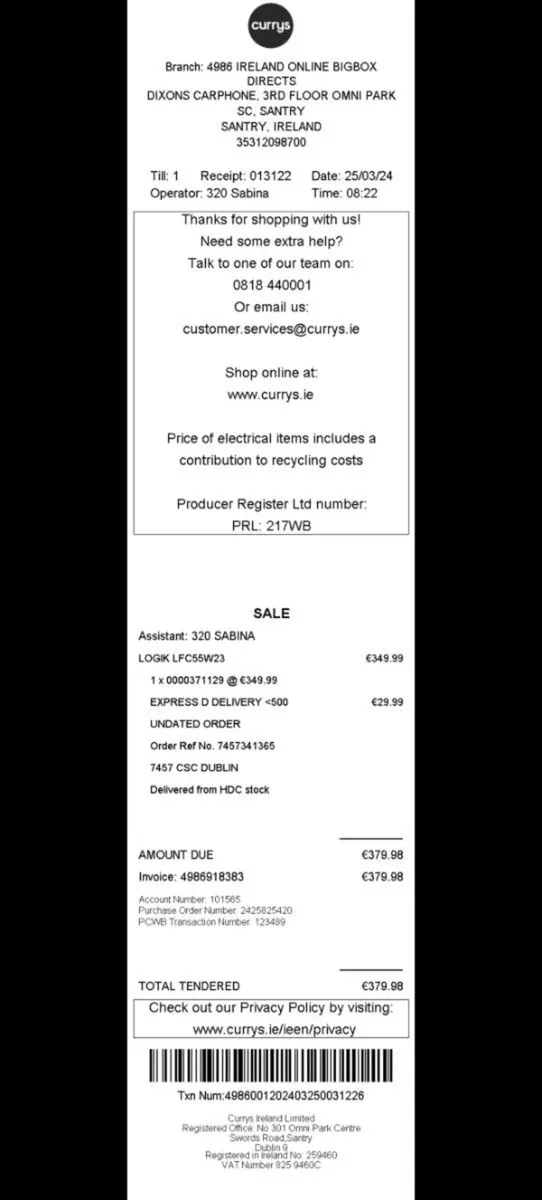 Logik Frost Free 50/50 Fridge Freezer lfc55w23 - Image 4