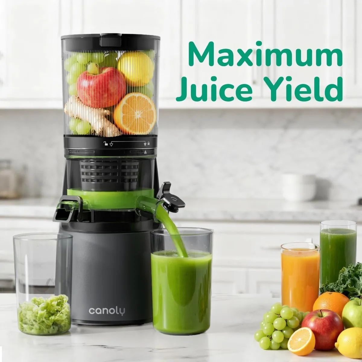 3-In-1 Cold Press Juicer Machines 150MM Feed Chute - Image 3