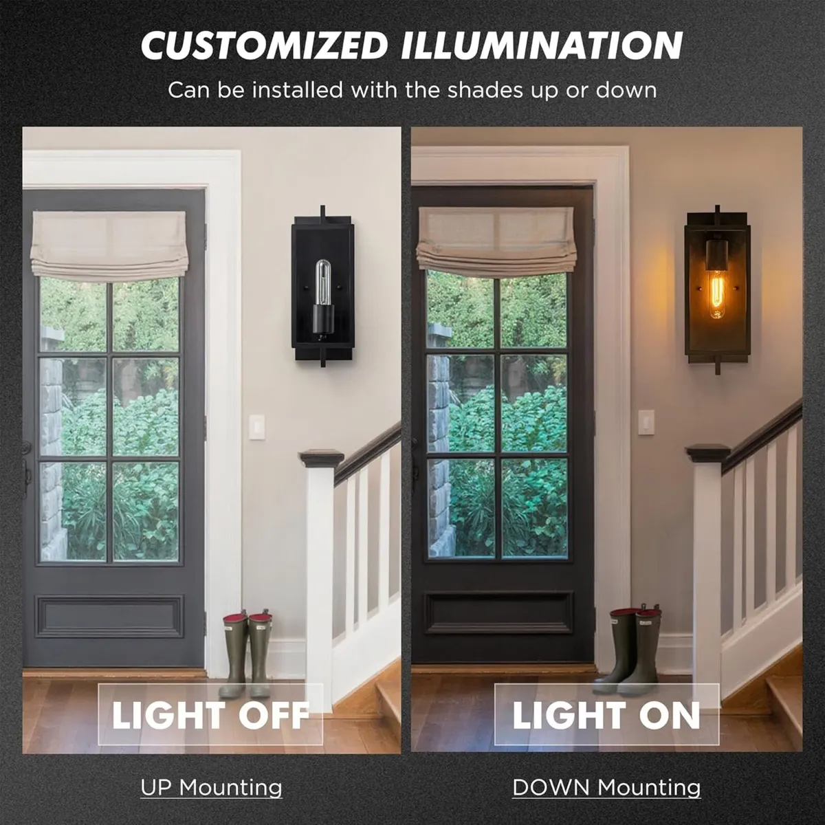 Industrial Wall Lights Sconce Lighting Metalglass - Image 4