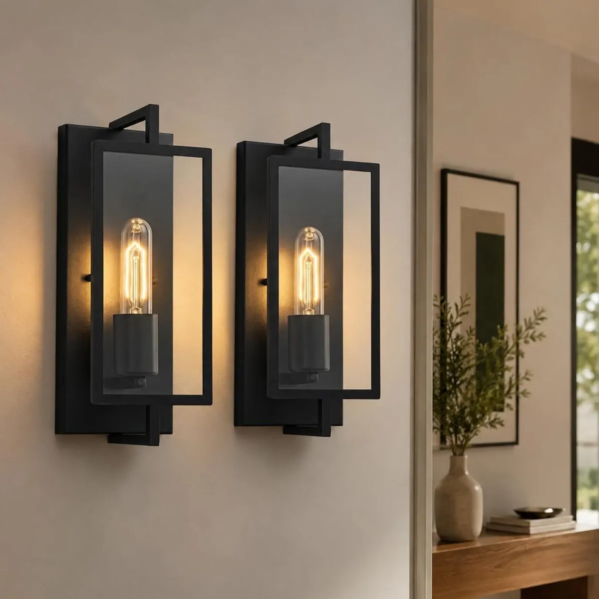Industrial Wall Lights Sconce Lighting Metalglass - Image 1