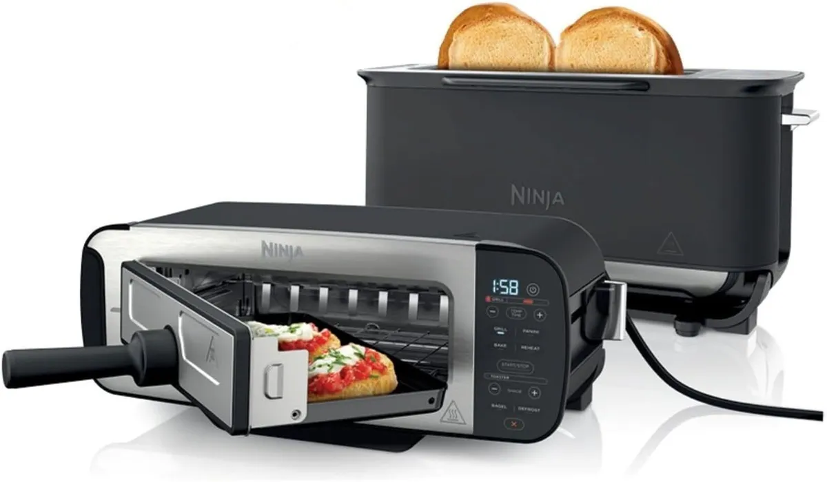 Foodi 3-In-1 Toaster Grill and Panini Press Stone - Image 1