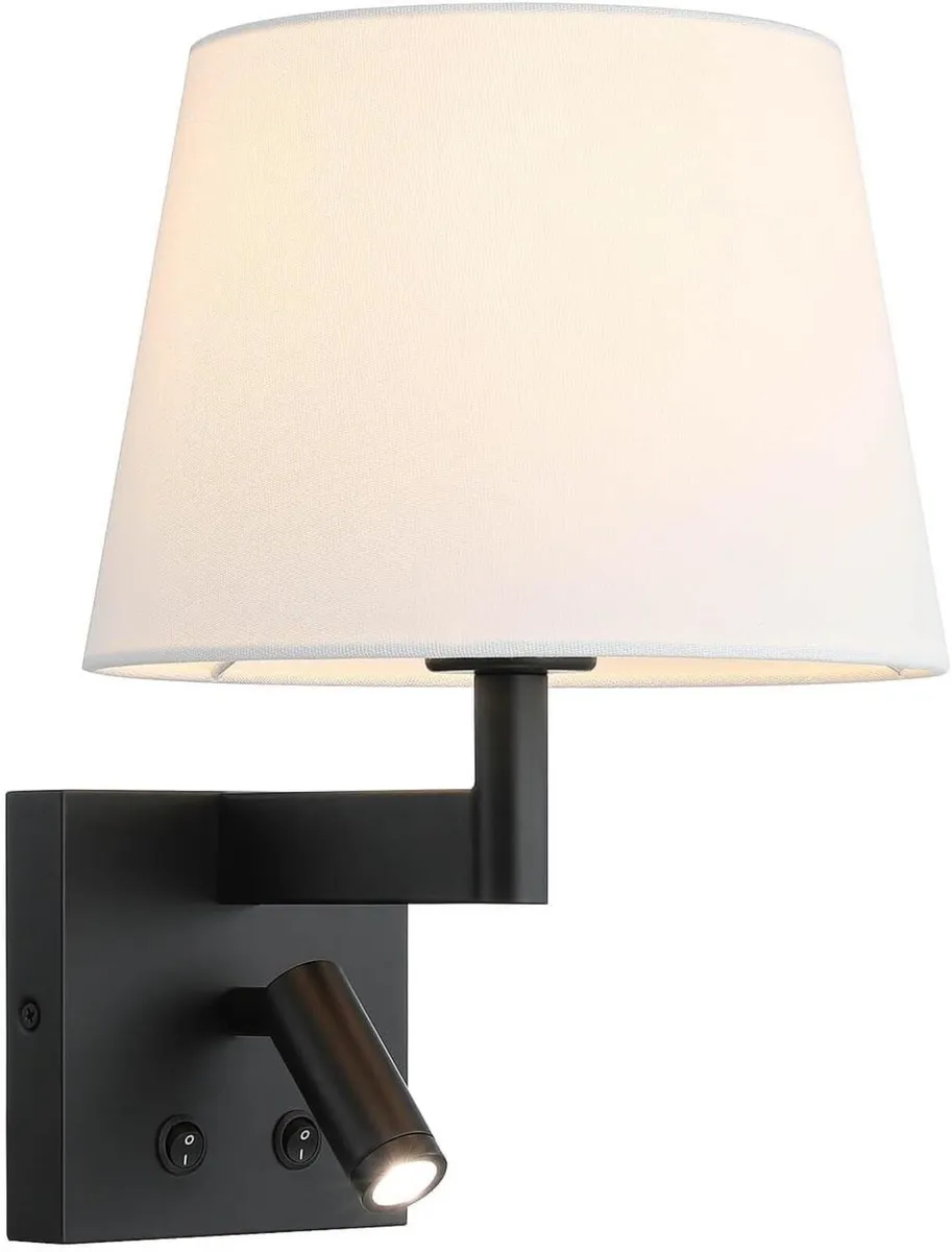 Bedside Wall Light with USB on Off Switch - Image 1