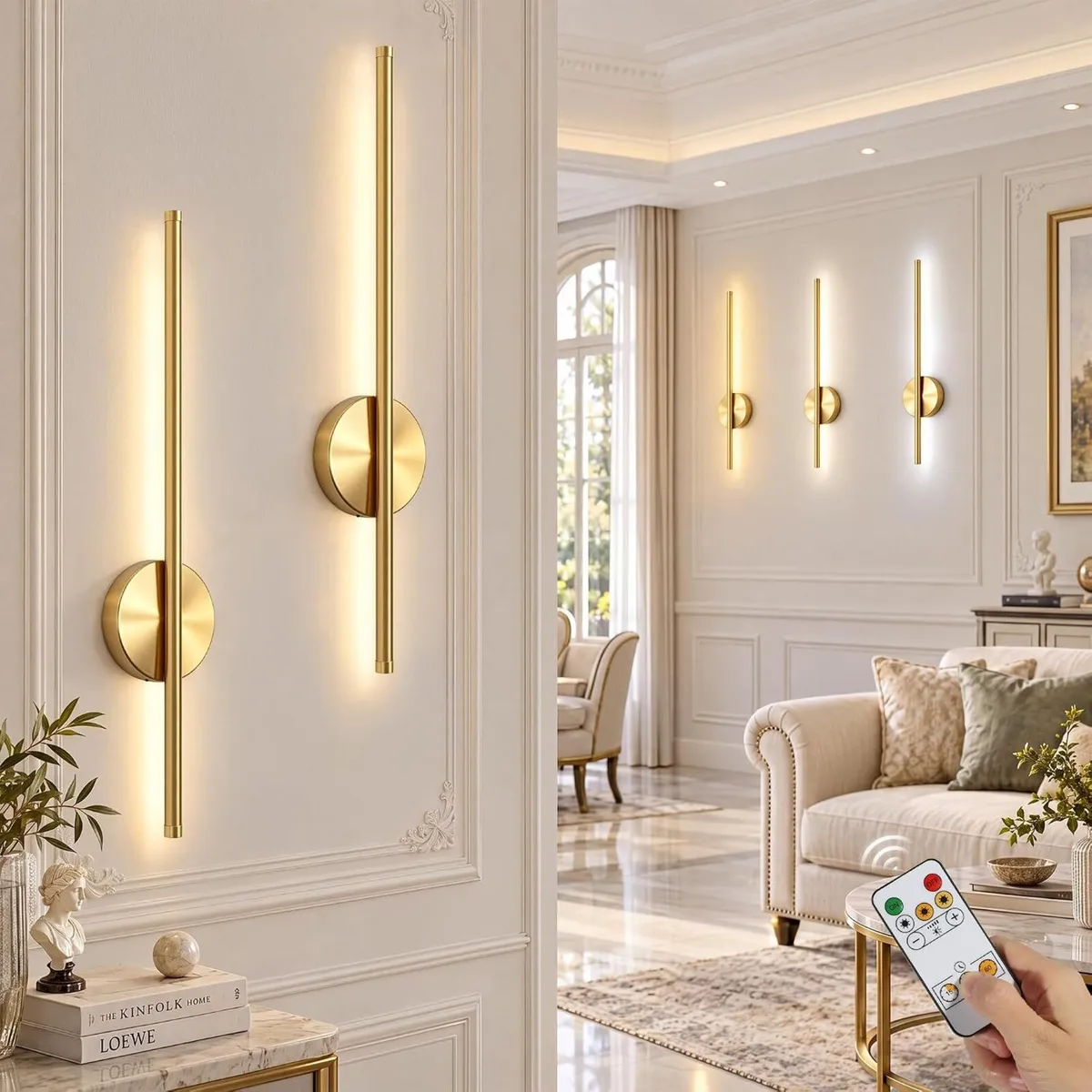 Wall Lights Rechargeable No Drilling Wireless - Image 1