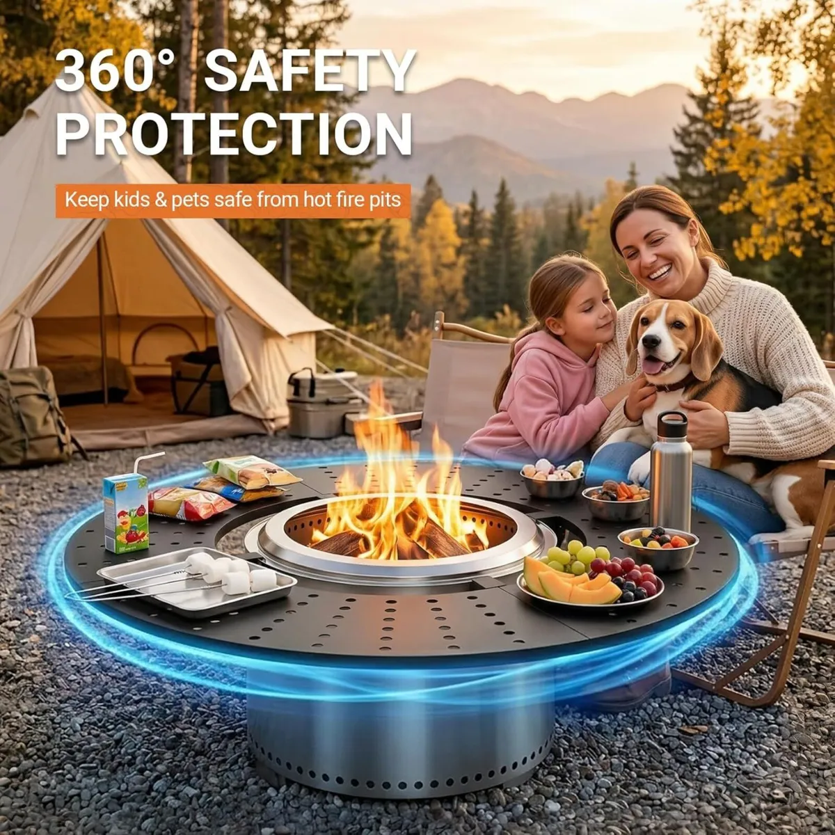 Fire Pit Surround Tabletop for Solo Stove Bonfire - Image 4
