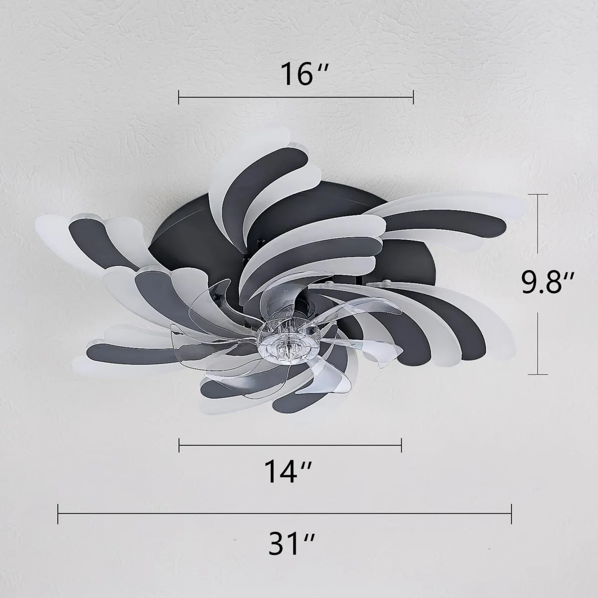 Modern Ceiling Fan with Light and Remote Control - Image 4
