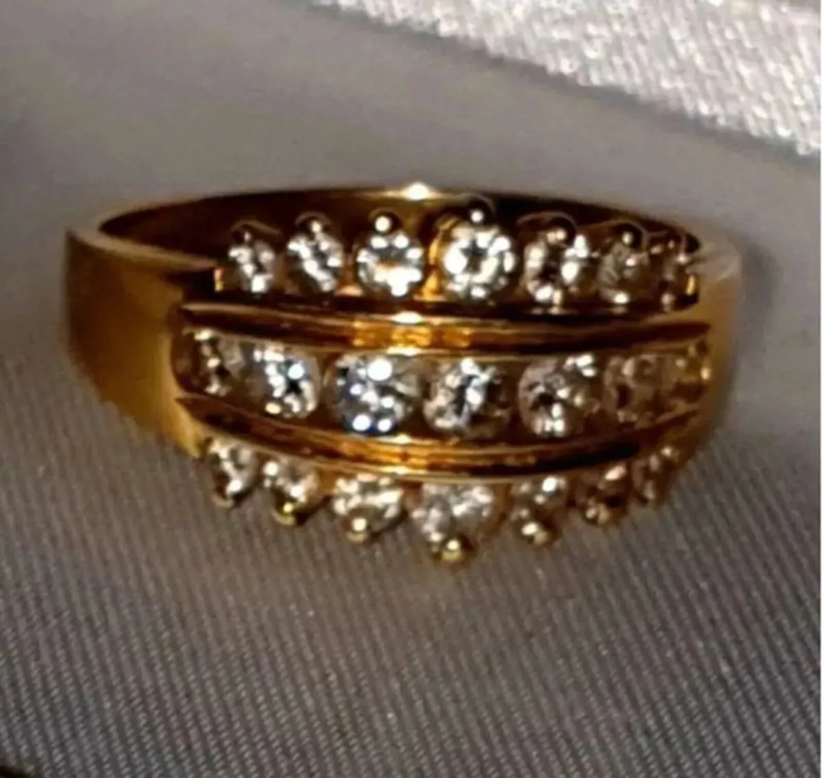 Vintage 18ct Gold & Diamond Ring - Image 4