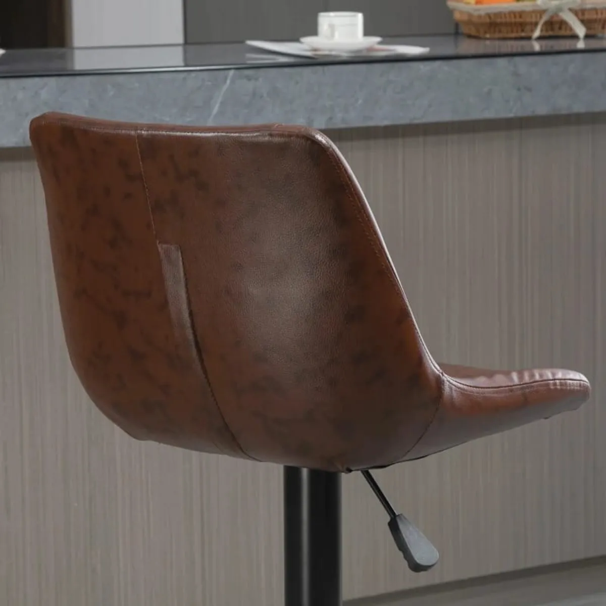 2-Piece Set of Bar Stools Bar Chairs, Height Adjus - Image 3