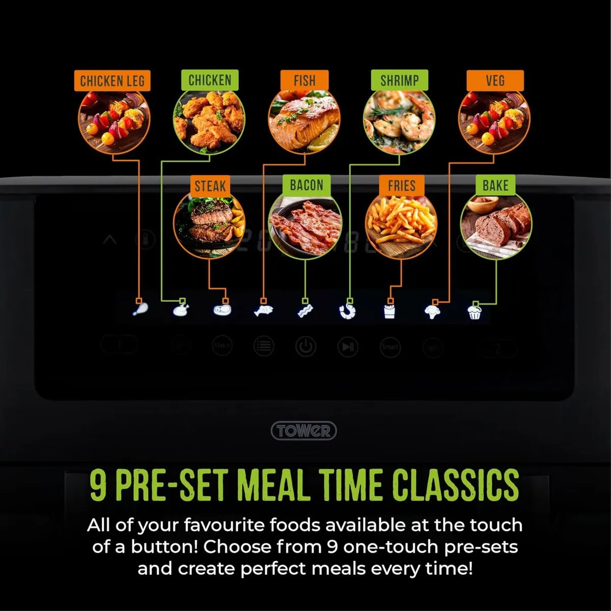 Vortx Vizion 9L Dual Basket Air Fryer - Image 4