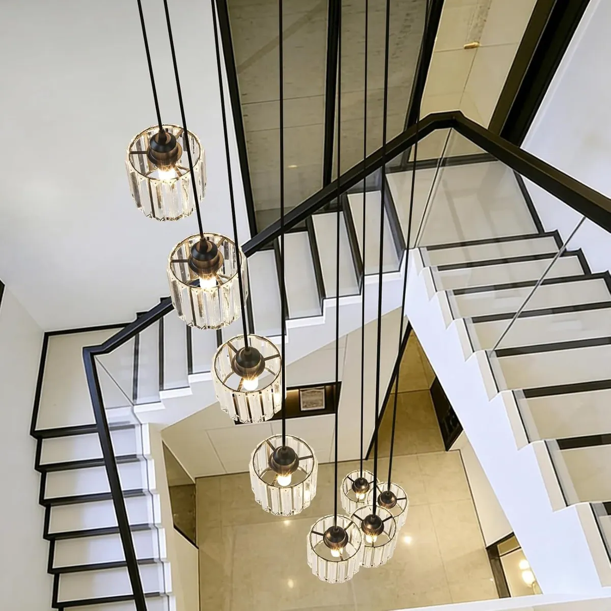 12 Light Raindrop Crystal Chandelier - Image 4