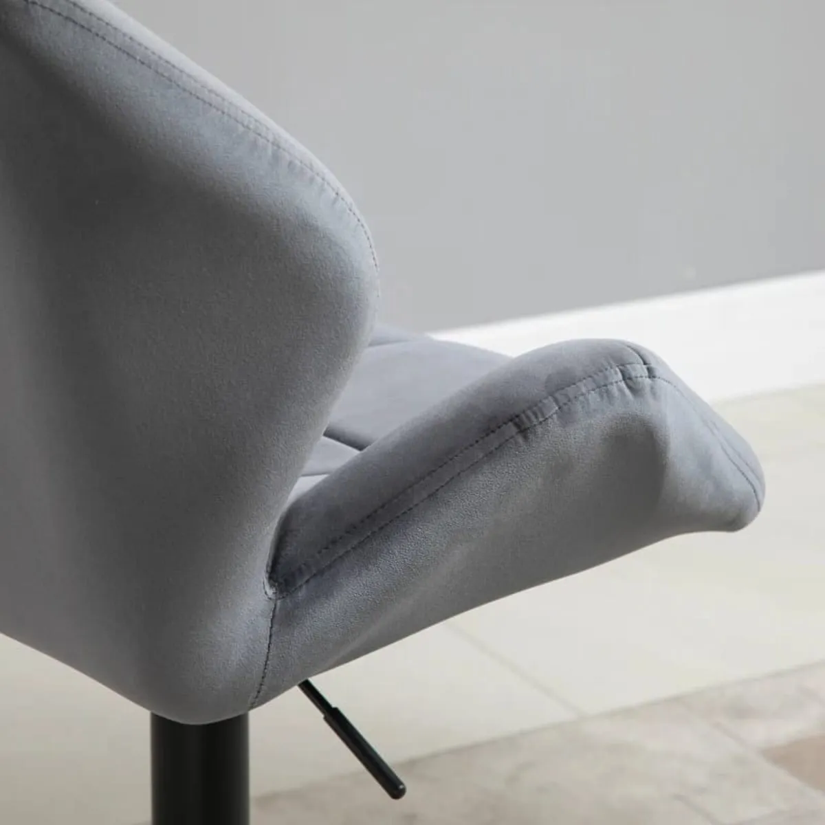 Bar Stool 2-Pack, Padded Bar Chair with Metal Fram - Image 3