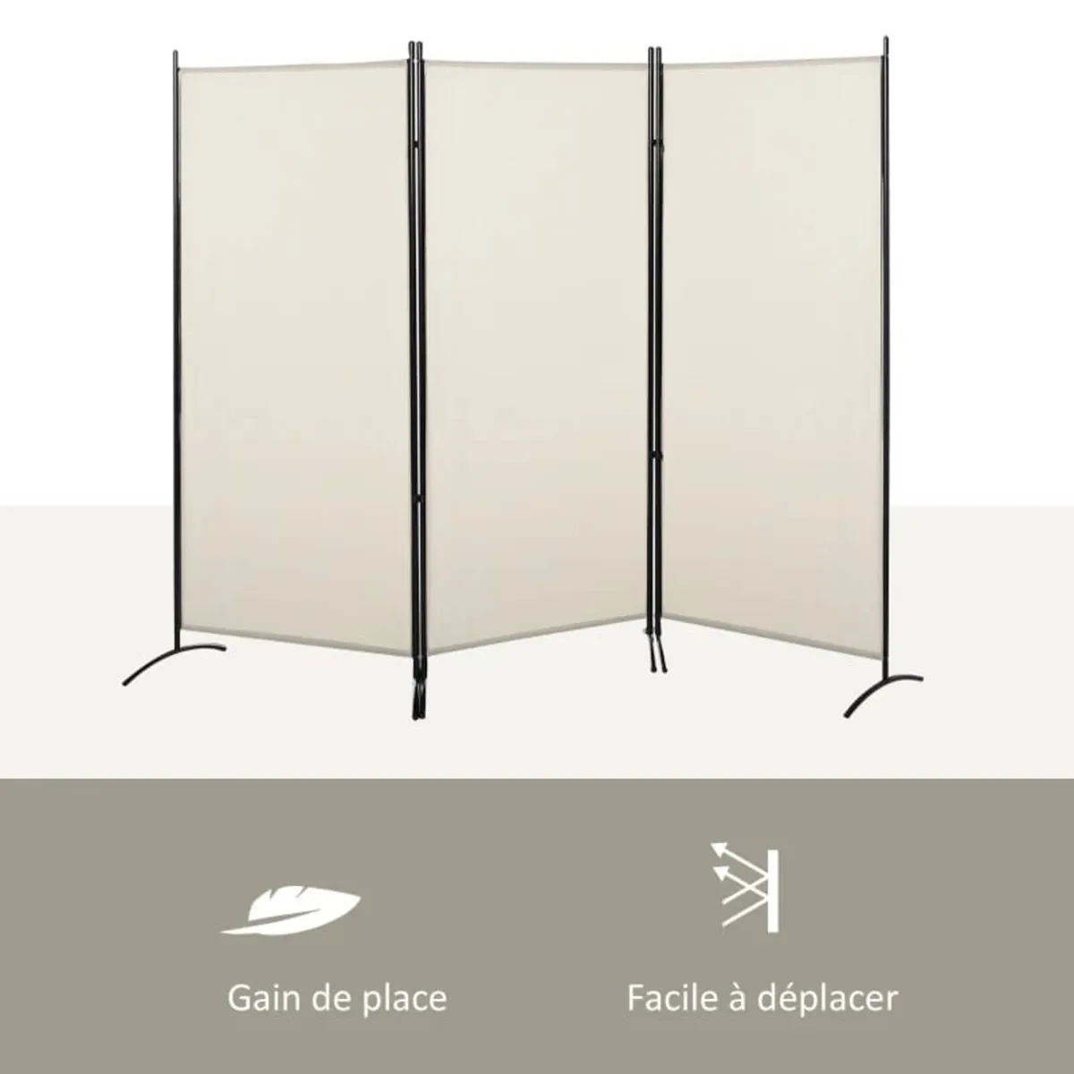 3-panel room divider dim. 253L x 50l x 182H cm sid - Image 4