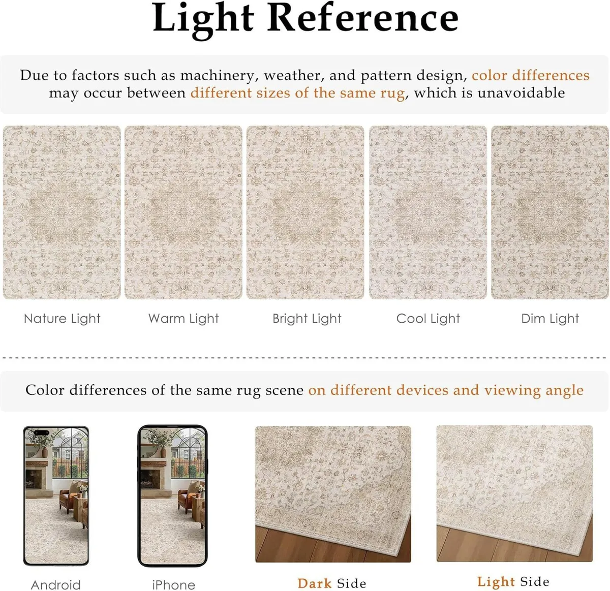 Rugs Living Room Washable Bedroom Carpet - Image 2