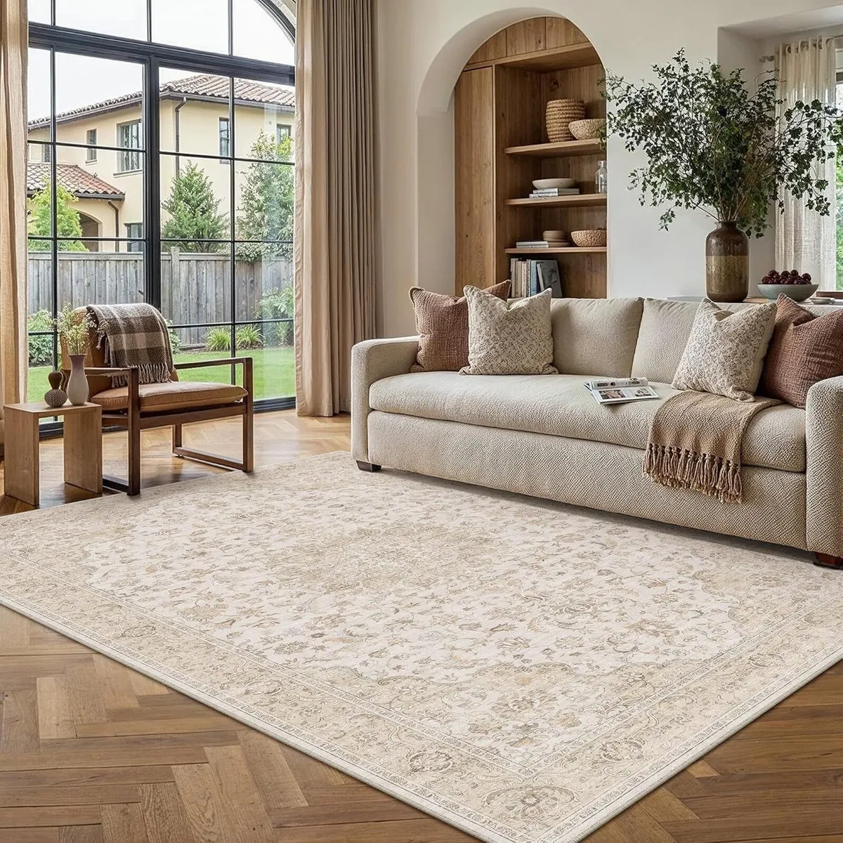 Rugs Living Room Washable Bedroom Carpet - Image 1