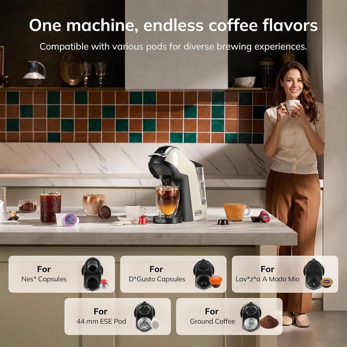 5 in 1 Coffee Pod Machine Capsule - Image 3