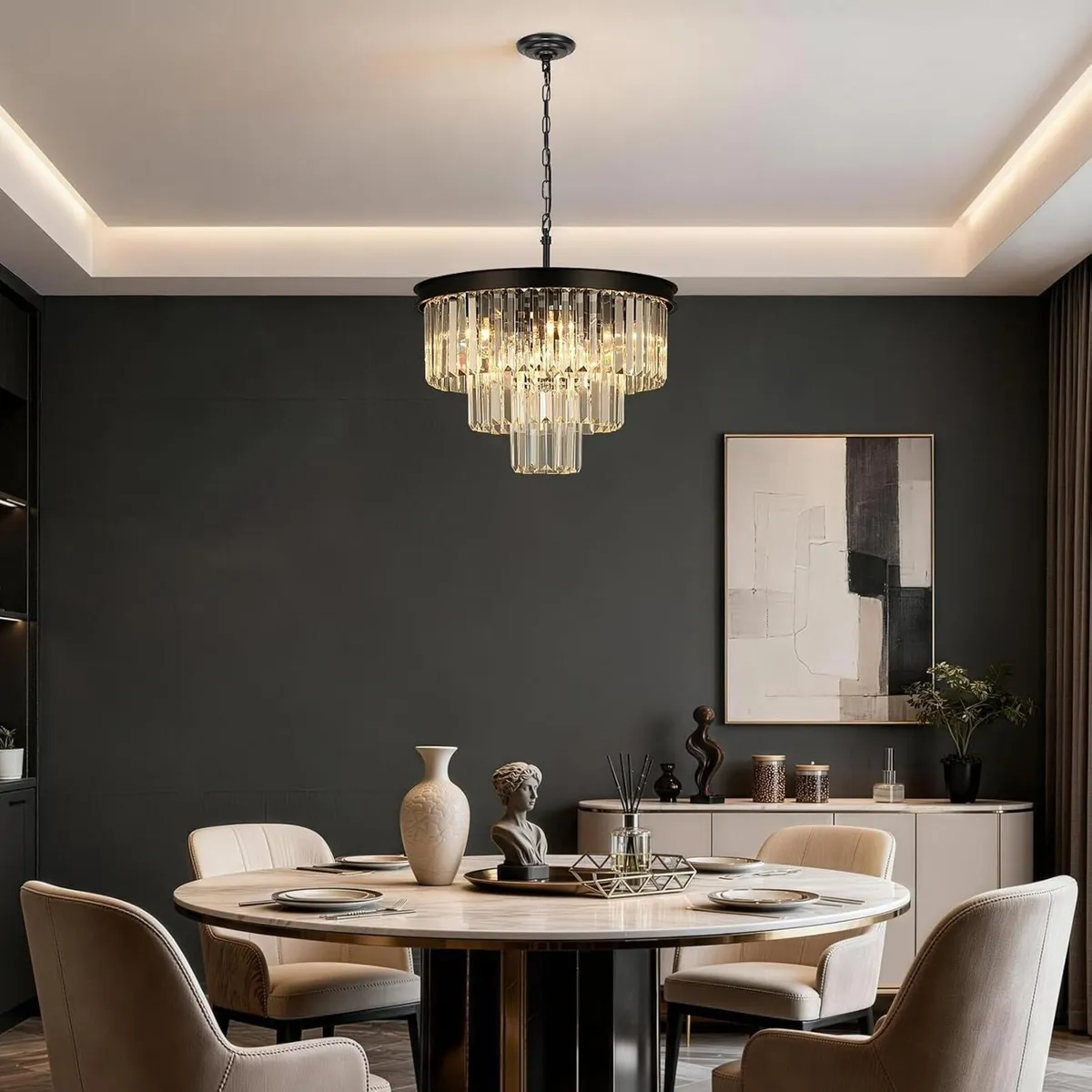 Crystal Chandeliers for Dining Room 9-Lights D20 - Image 2