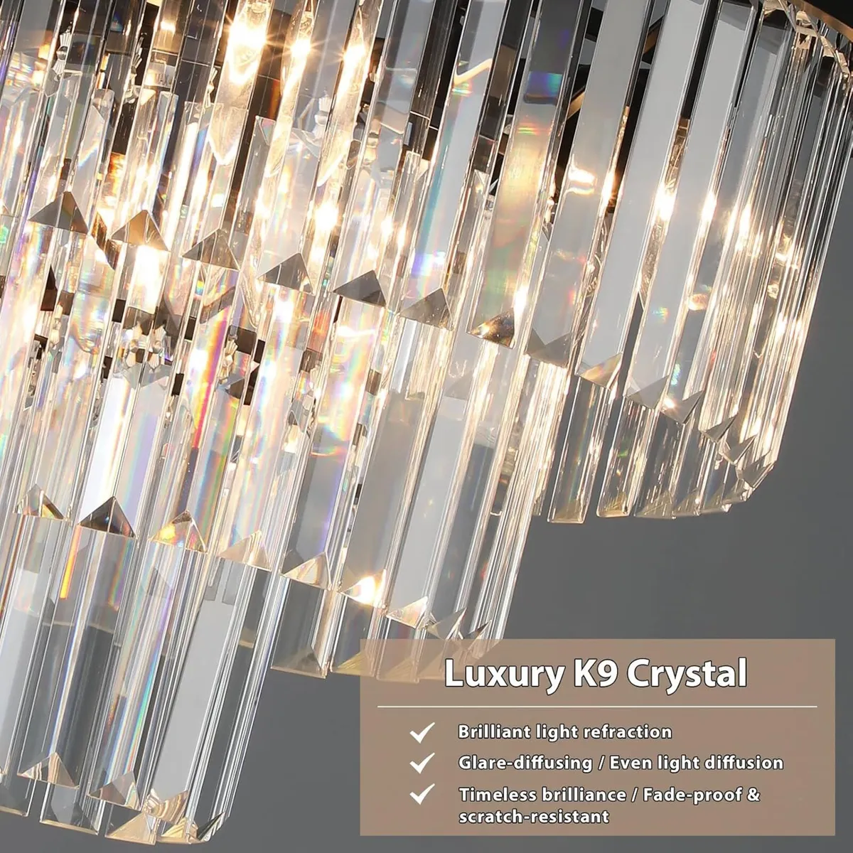 Crystal Chandeliers for Dining Room 9-Lights D20 - Image 4