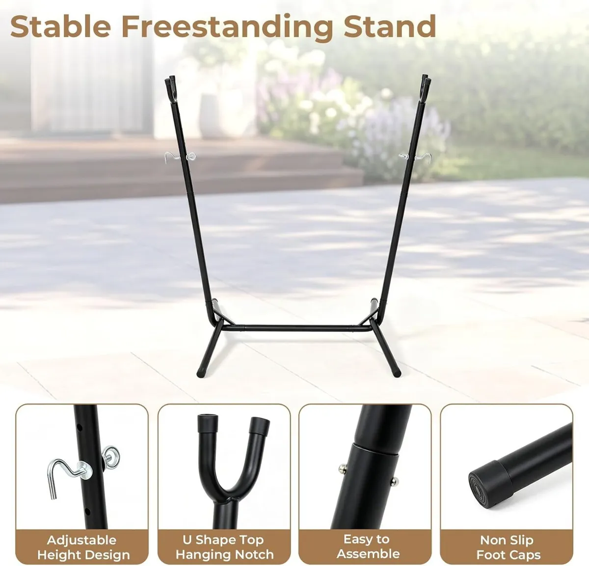 Portable Hammock with Stand Travel Chair - Image 4