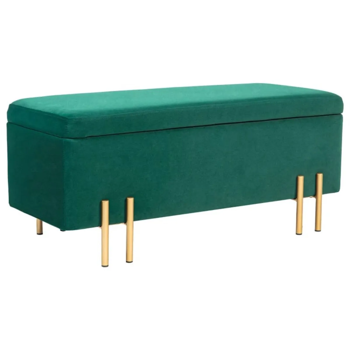 Storage bench, Upholstered bench with storage, Met - Image 2