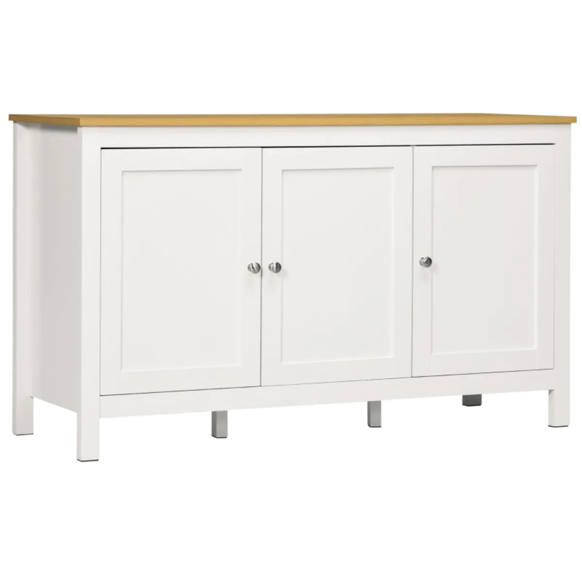 Buffet storage cabinet with 3 doors 2 adjustable s - Image 2