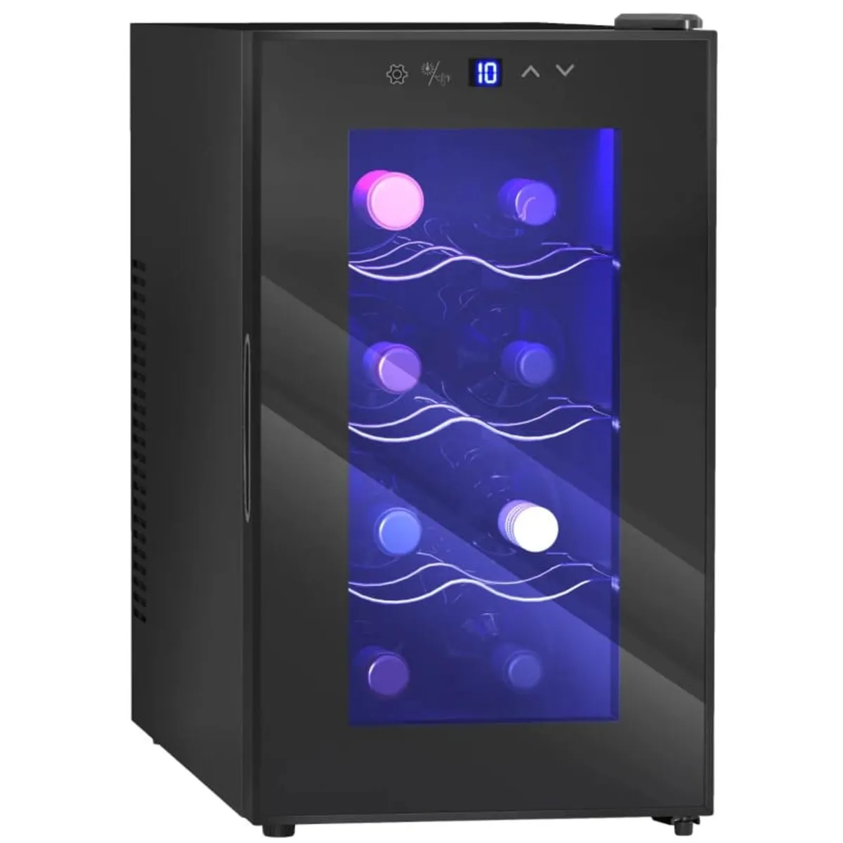 Mini Table Top Wine Fridge, 8 Bottle, 17L, 8-18℃, - Image 1