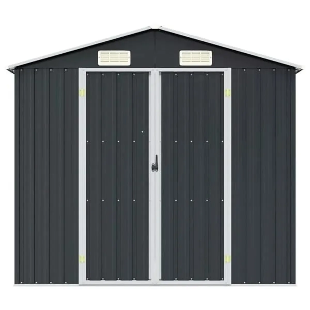 Garden Shed Anthracite 205x129x183 cm Galvanised S - Image 3