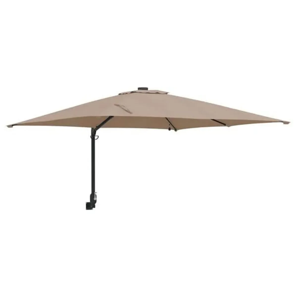 Garden Parasol Taupe 248.5 x 247.5 x 160 cm Polyes - Image 1