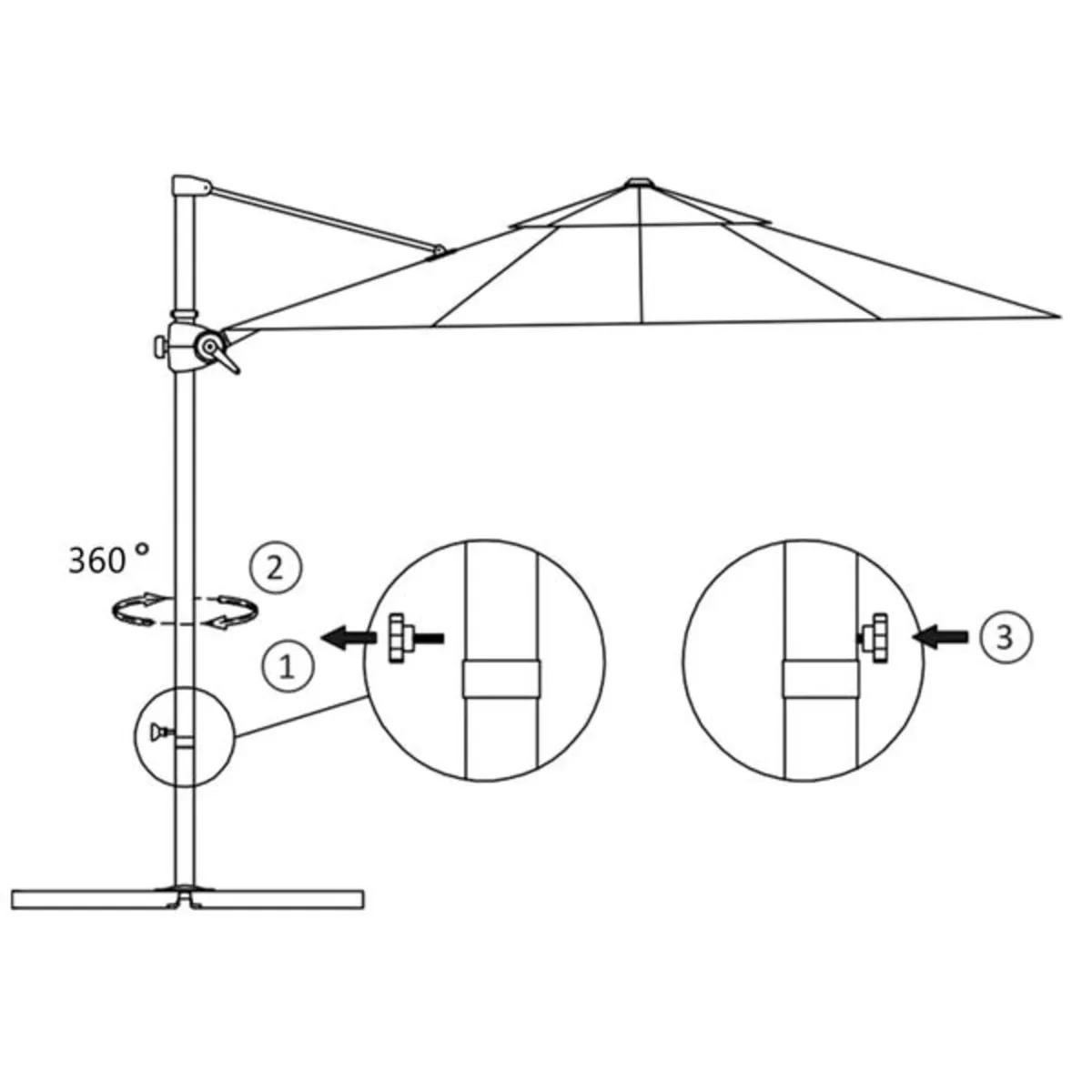 Garden Parasol with Portable Base Taupe

Descripti - Image 4